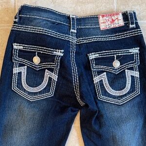 True Religion Women's Dark Blue Boot Cut Jeans